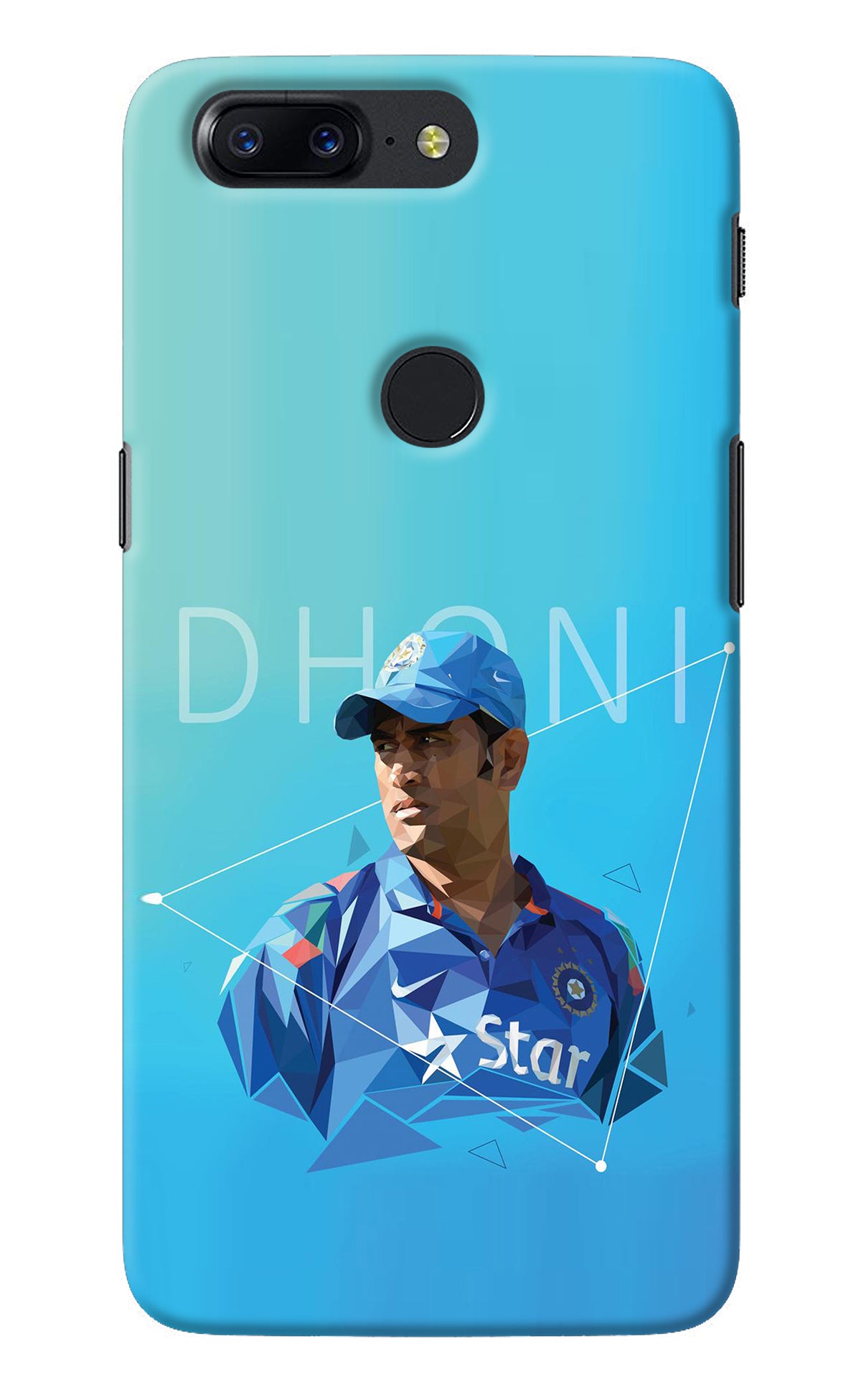 Dhoni Artwork Oneplus 5T Back Cover