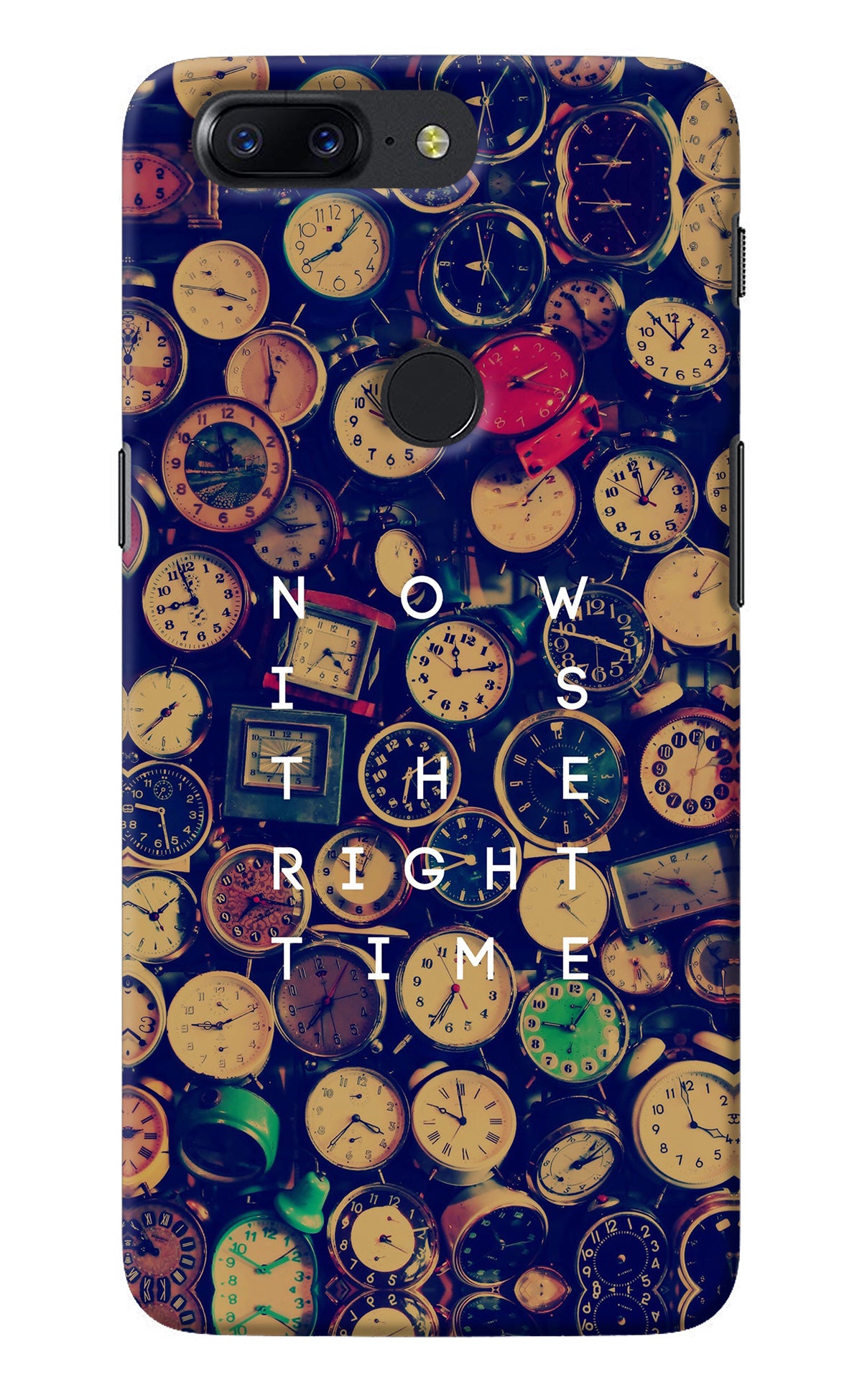 Now is the Right Time Quote Oneplus 5T Back Cover