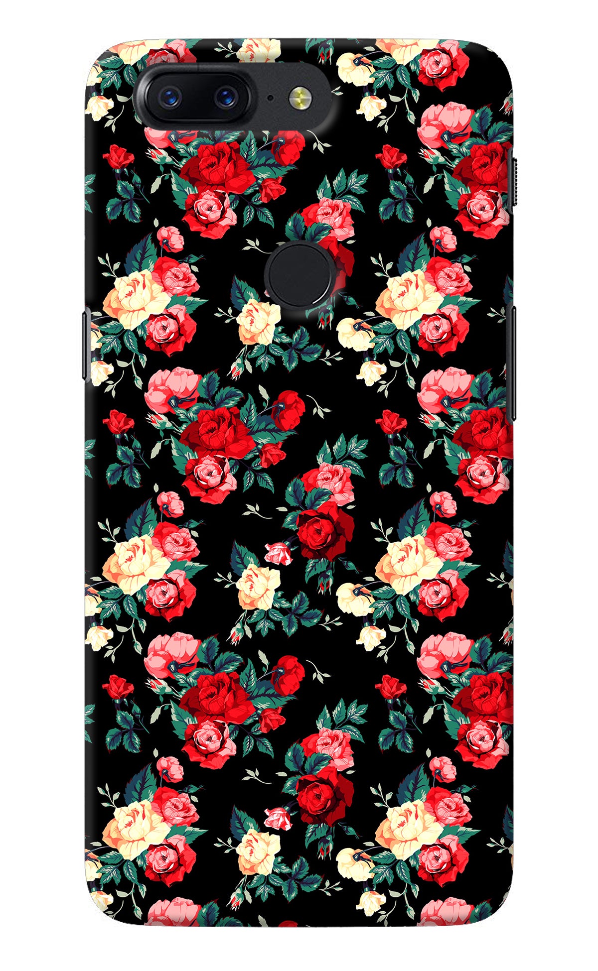 Rose Pattern Oneplus 5T Back Cover