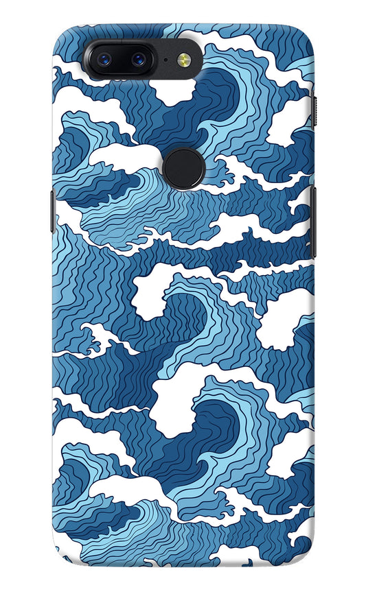 Blue Waves Oneplus 5T Back Cover
