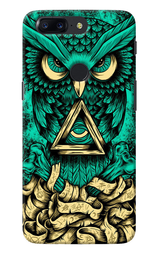 Green Owl Oneplus 5T Back Cover