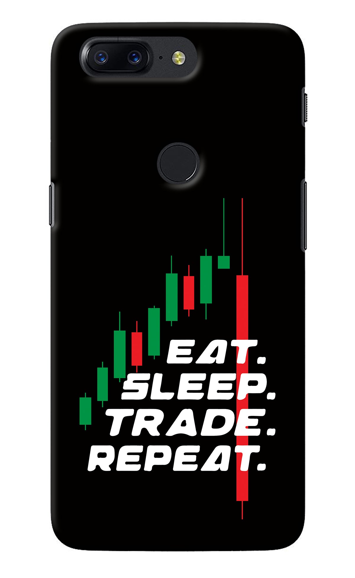 Eat Sleep Trade Repeat Oneplus 5T Back Cover