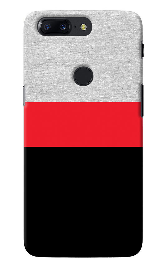 Tri Color Pattern Oneplus 5T Back Cover