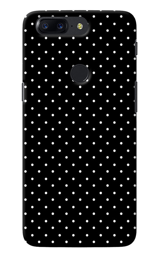 White Dots Oneplus 5T Back Cover