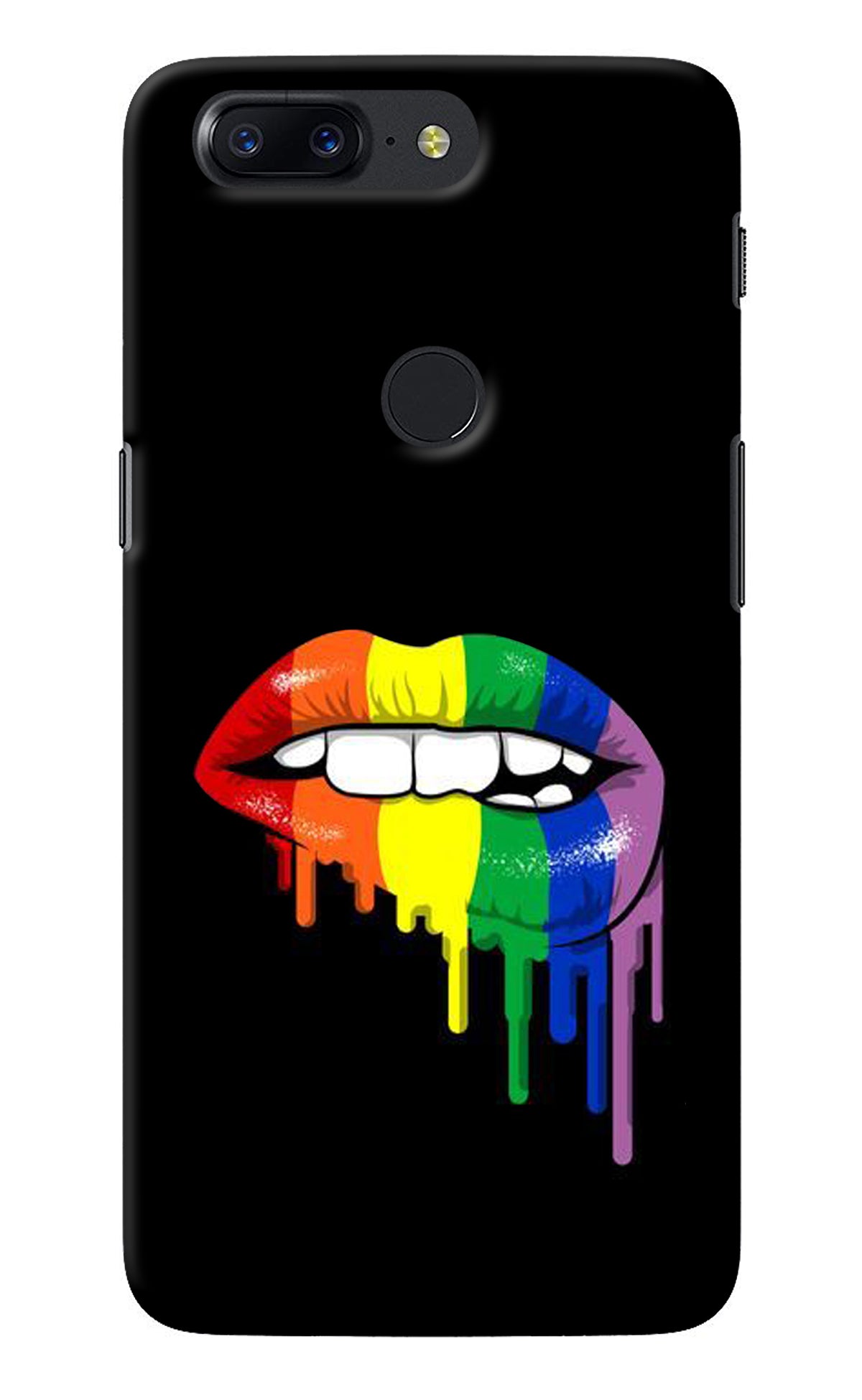 Lips Biting Oneplus 5T Back Cover