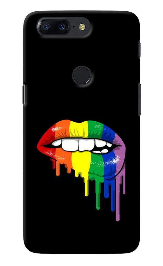 Lips Biting Oneplus 5T Back Cover