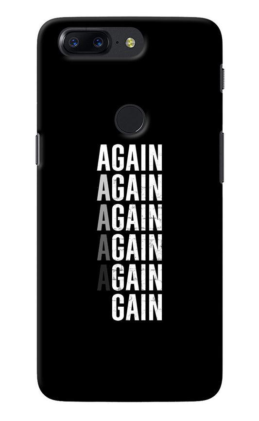 Again Again Gain Oneplus 5T Back Cover