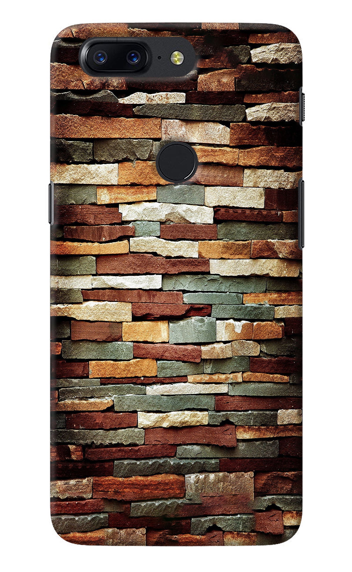 Bricks Pattern Oneplus 5T Back Cover