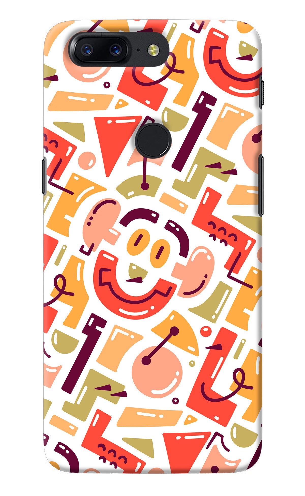 Doodle Pattern Oneplus 5T Back Cover