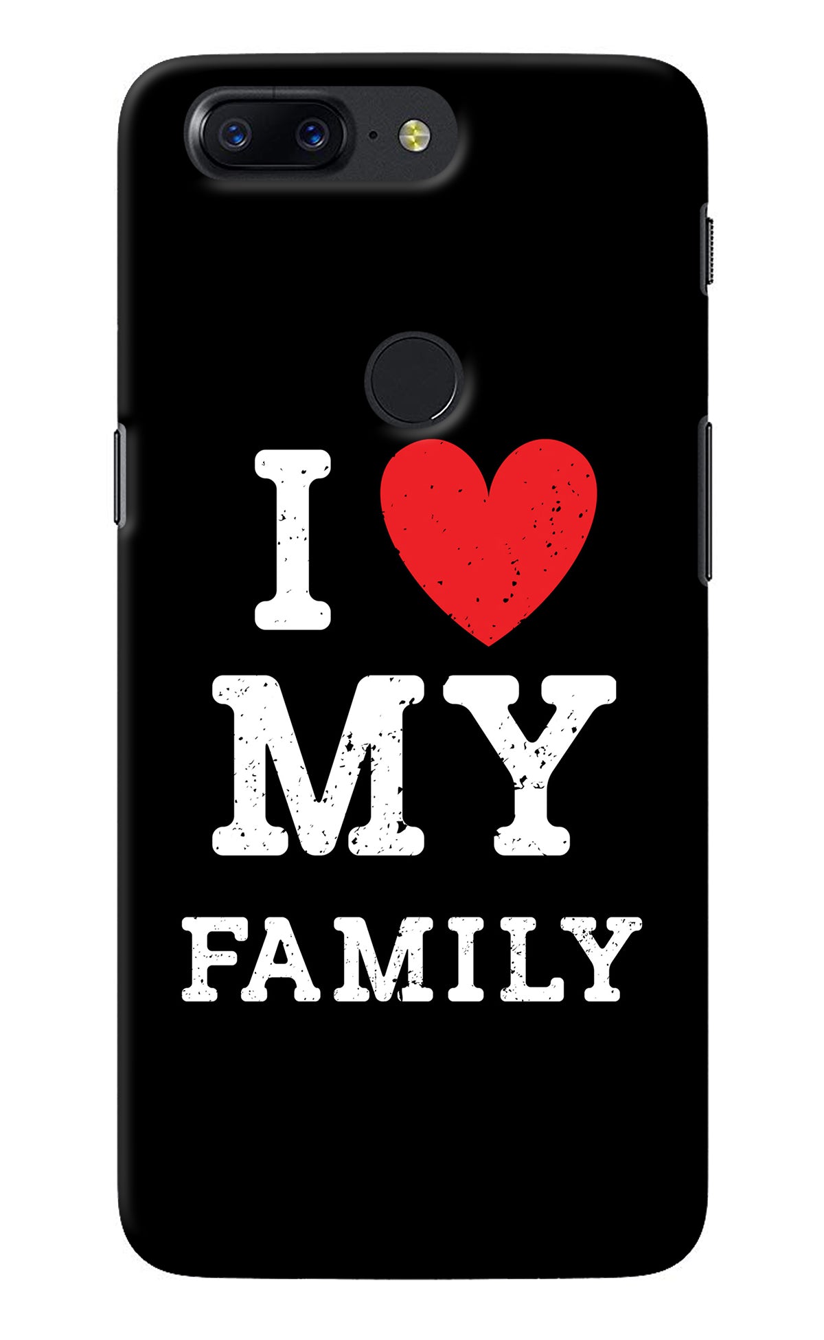 I Love My Family Oneplus 5T Back Cover