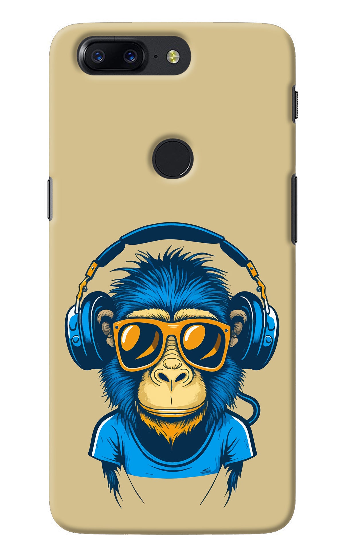 Monkey Headphone Oneplus 5T Back Cover