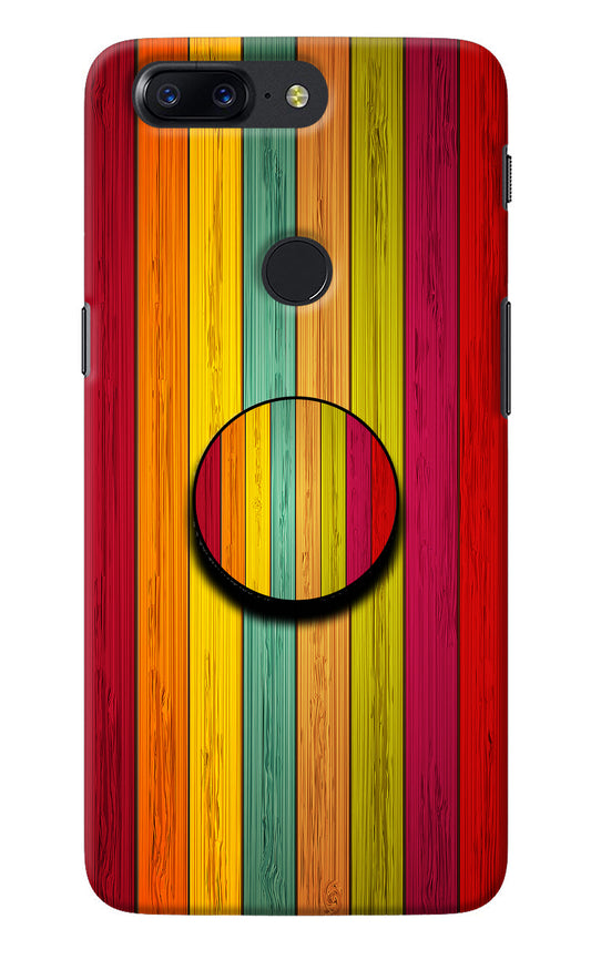 Multicolor Wooden Oneplus 5T Pop Case