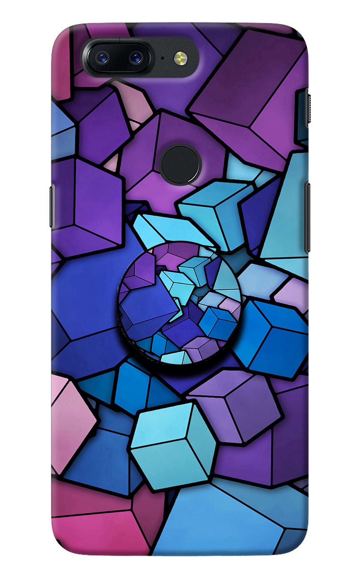 Cubic Abstract Oneplus 5T Pop Case