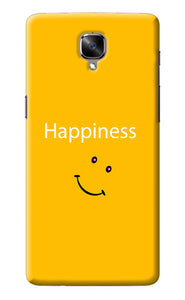 Happiness With Smiley Oneplus 3/3T Back Cover