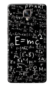 Physics Albert Einstein Formula Oneplus 3/3T Back Cover