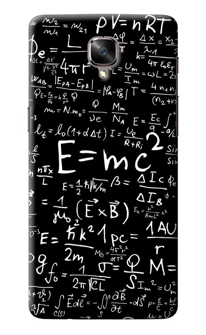 Physics Albert Einstein Formula Oneplus 3/3T Back Cover