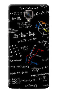 Mathematics Formula Oneplus 3/3T Back Cover
