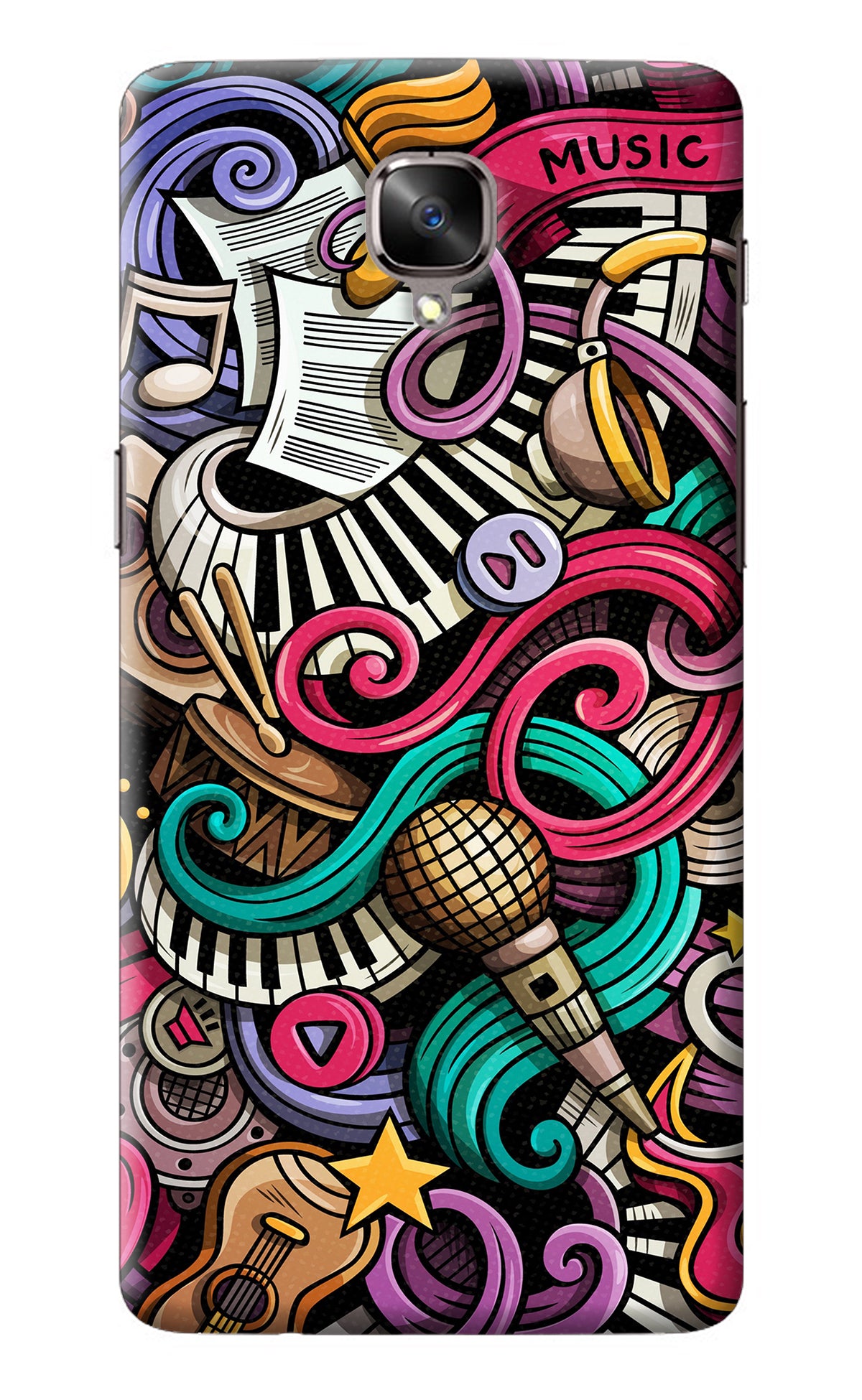 Music Abstract Oneplus 3/3T Back Cover