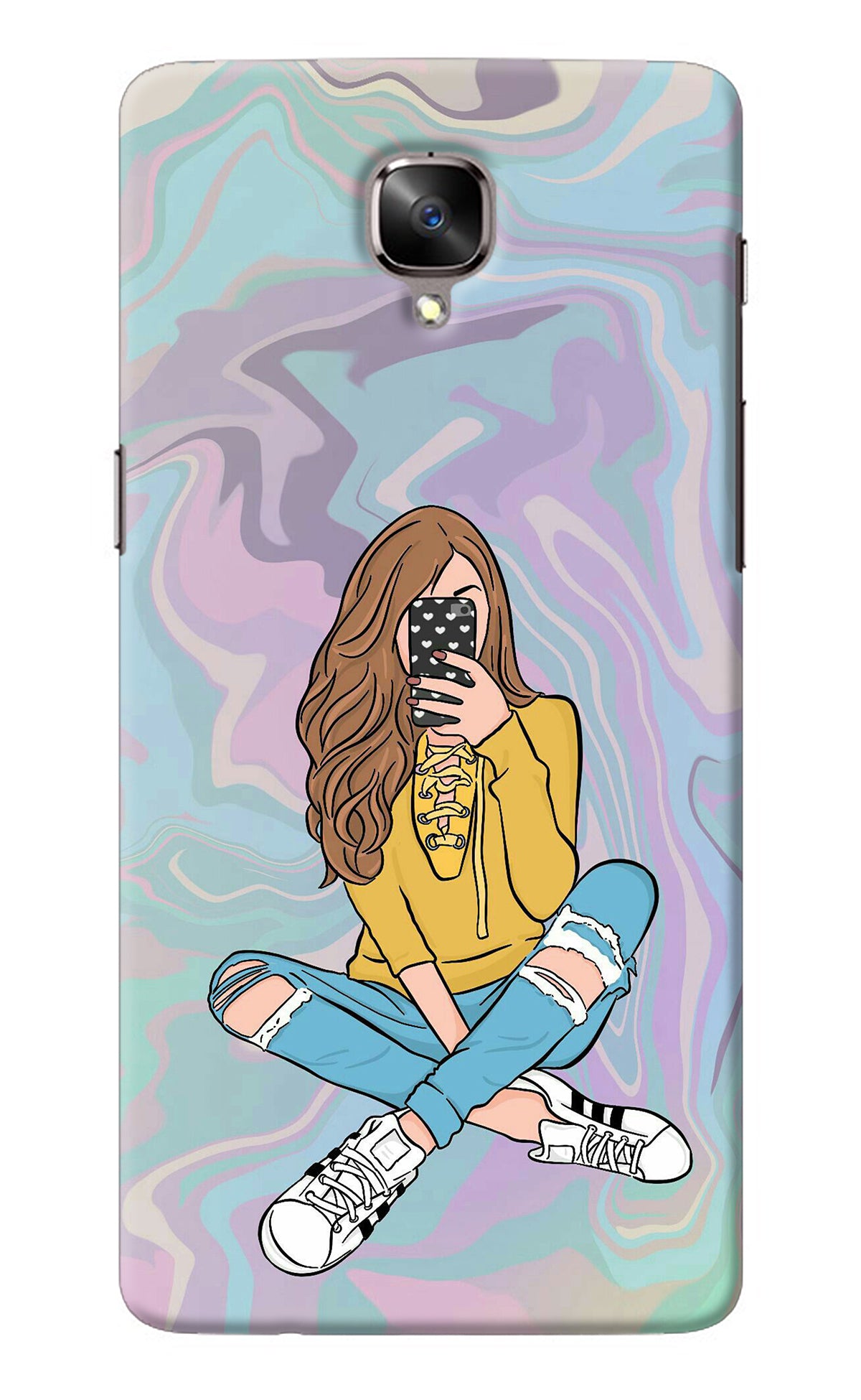 Selfie Girl Oneplus 3/3T Back Cover