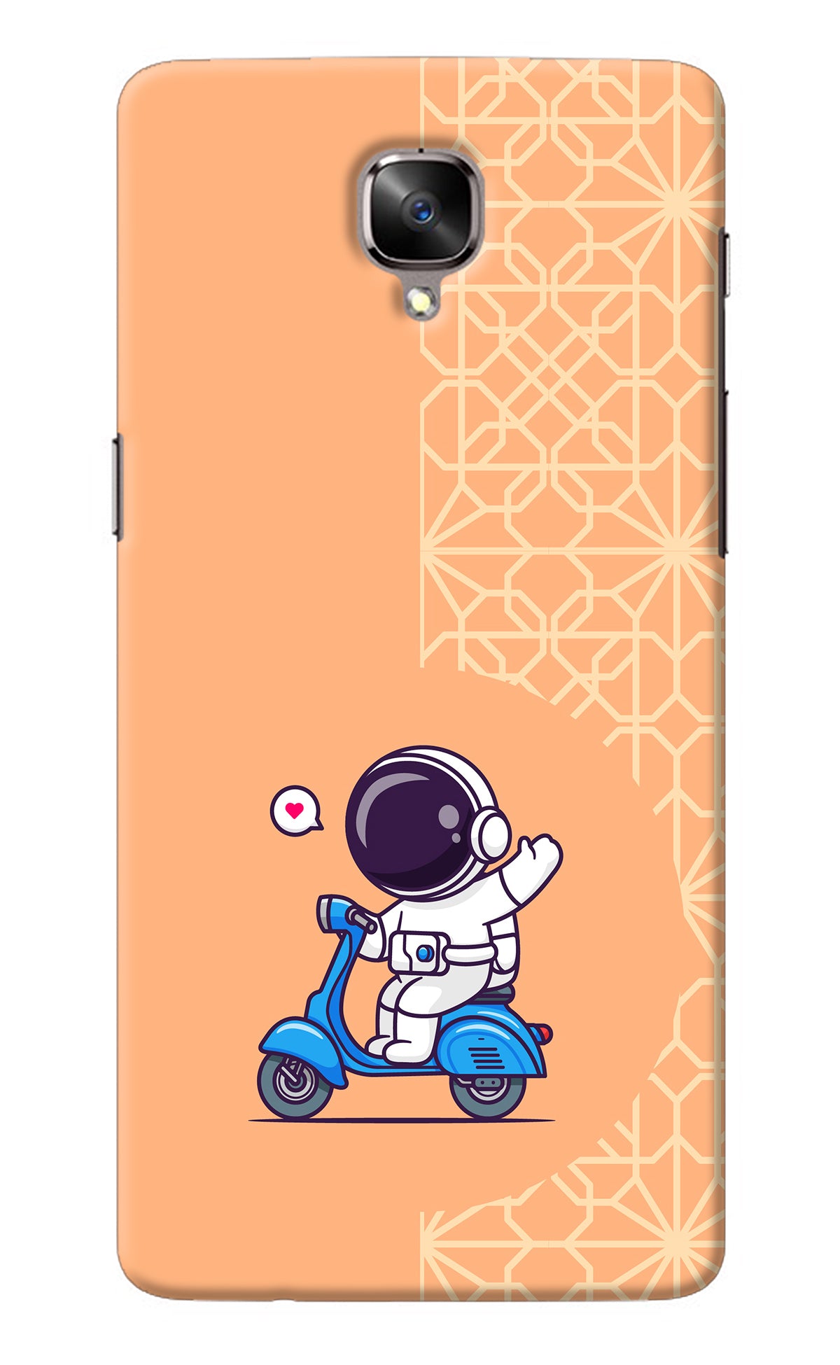 Cute Astronaut Riding Oneplus 3/3T Back Cover