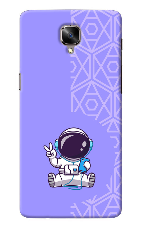 Cute Astronaut Chilling Oneplus 3/3T Back Cover