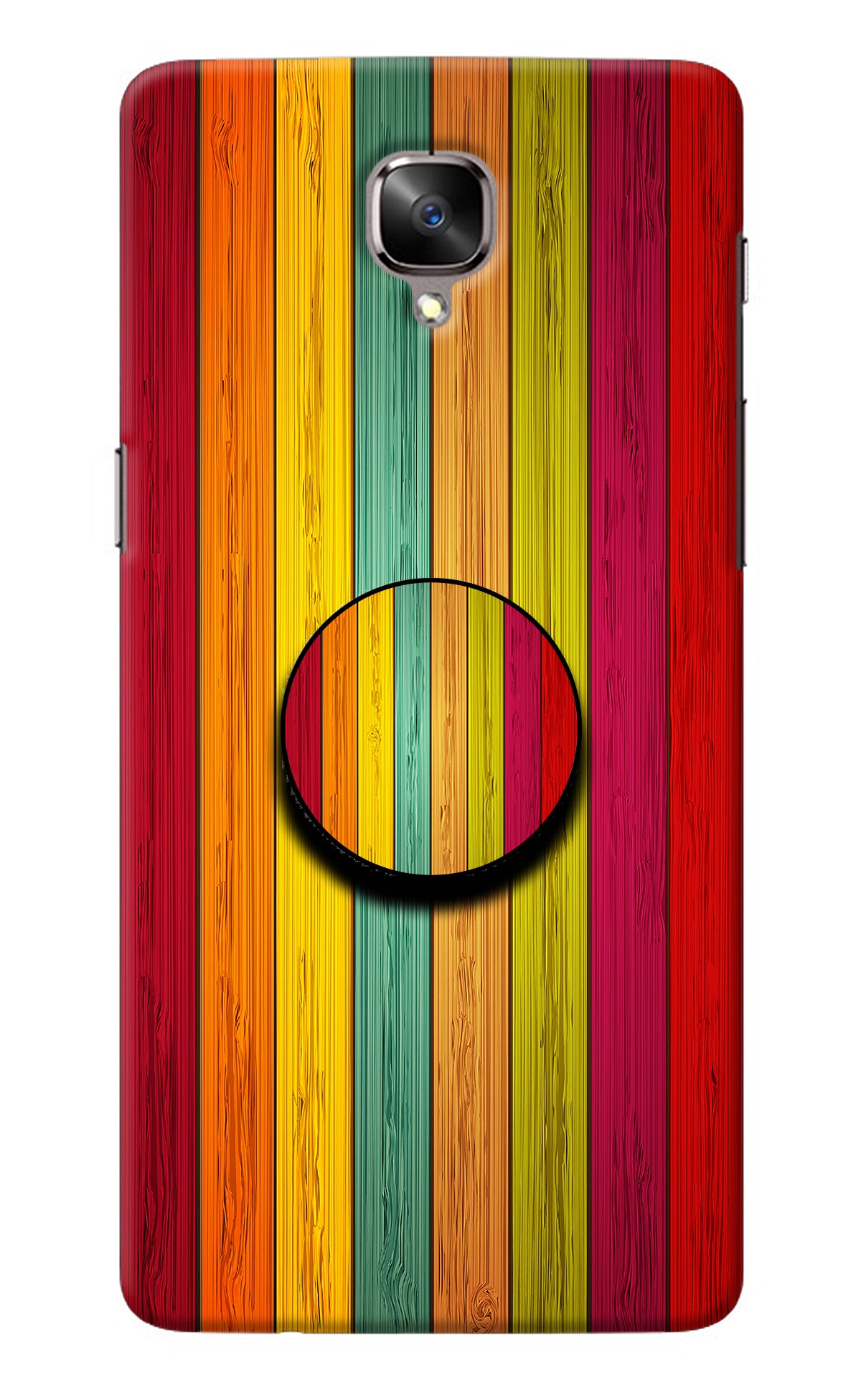 Multicolor Wooden Oneplus 3/3T Pop Case