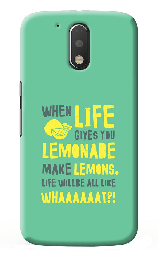 Quote Moto G4/G4 plus Back Cover