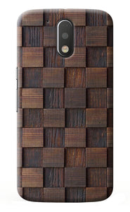 Wooden Cube Design Moto G4/G4 plus Back Cover