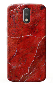 Red Marble Design Moto G4/G4 plus Back Cover