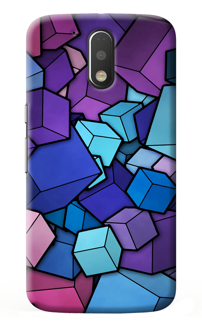 Cubic Abstract Moto G4/G4 plus Back Cover