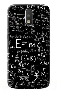 Physics Albert Einstein Formula Moto G4/G4 plus Back Cover