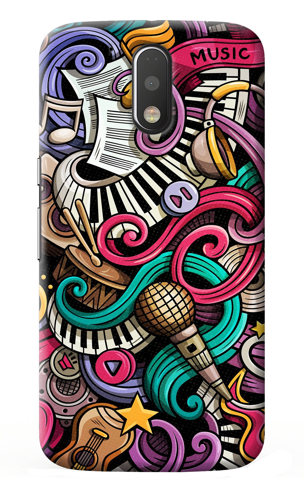 Music Abstract Moto G4/G4 plus Back Cover