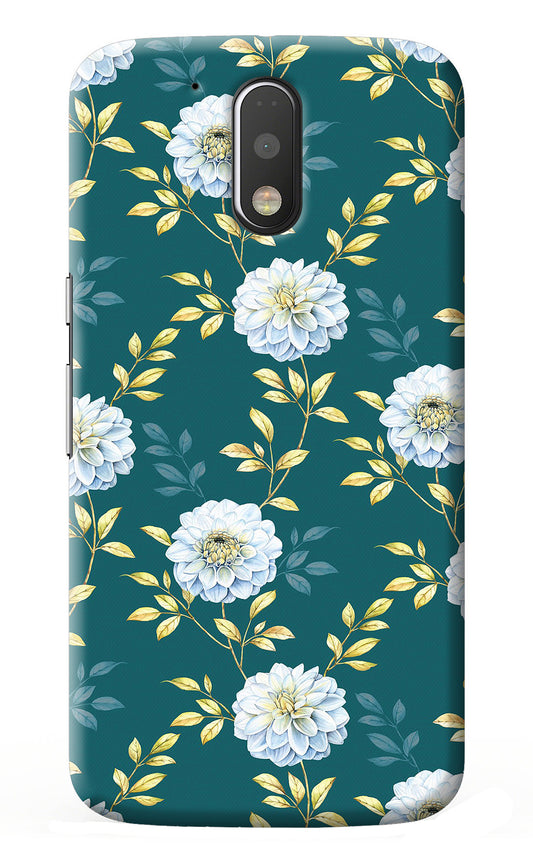 Flowers Moto G4/G4 plus Back Cover