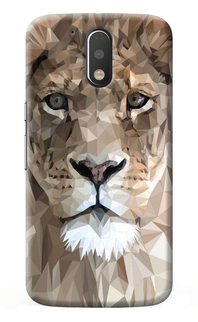 Lion Art Moto G4/G4 plus Back Cover