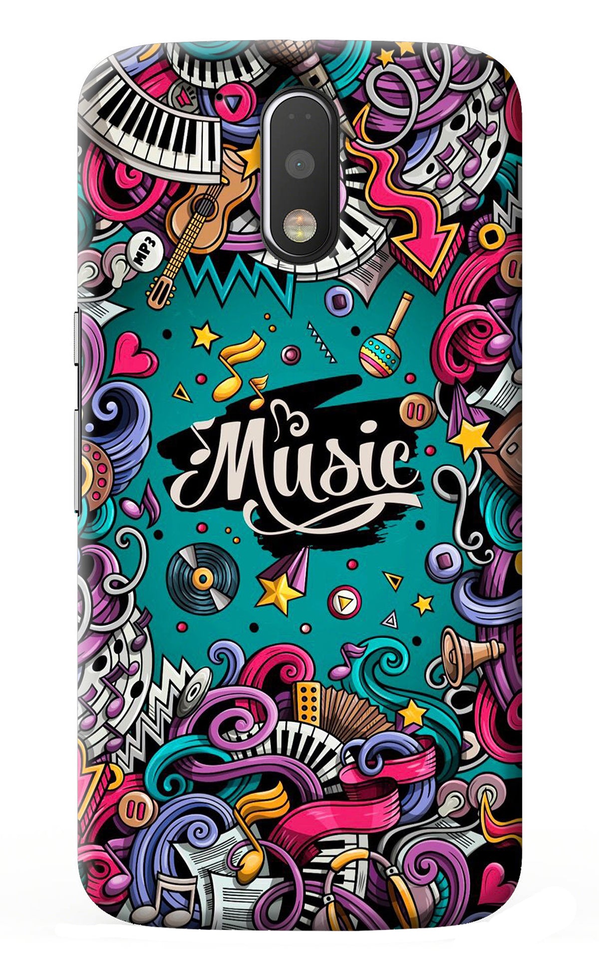 Music Graffiti Moto G4/G4 plus Back Cover