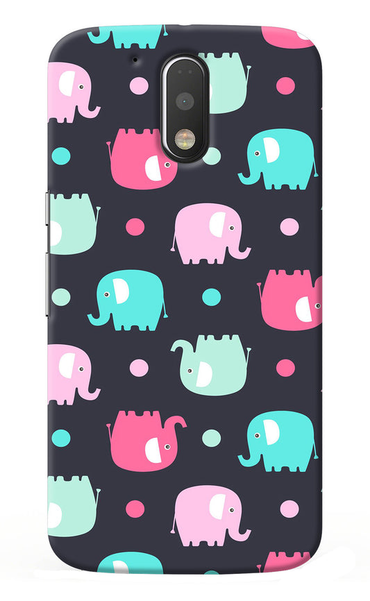 Elephants Moto G4/G4 plus Back Cover