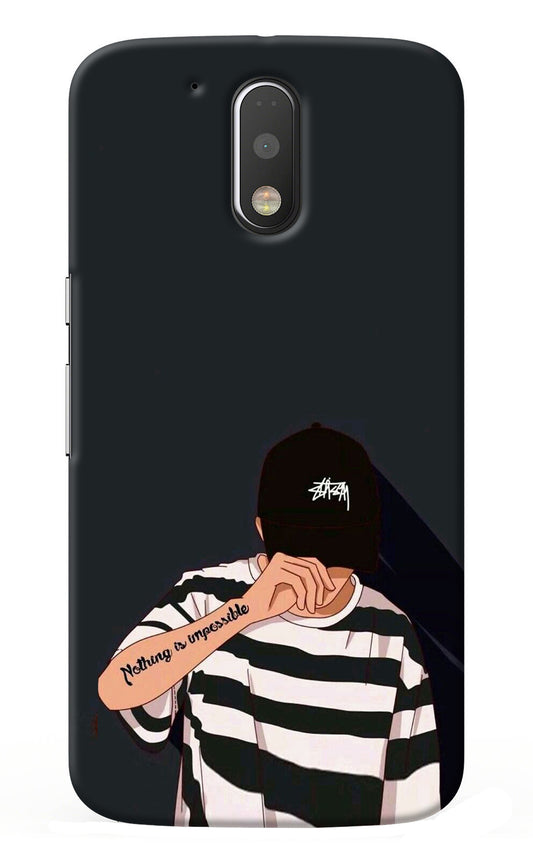 Aesthetic Boy Moto G4/G4 plus Back Cover