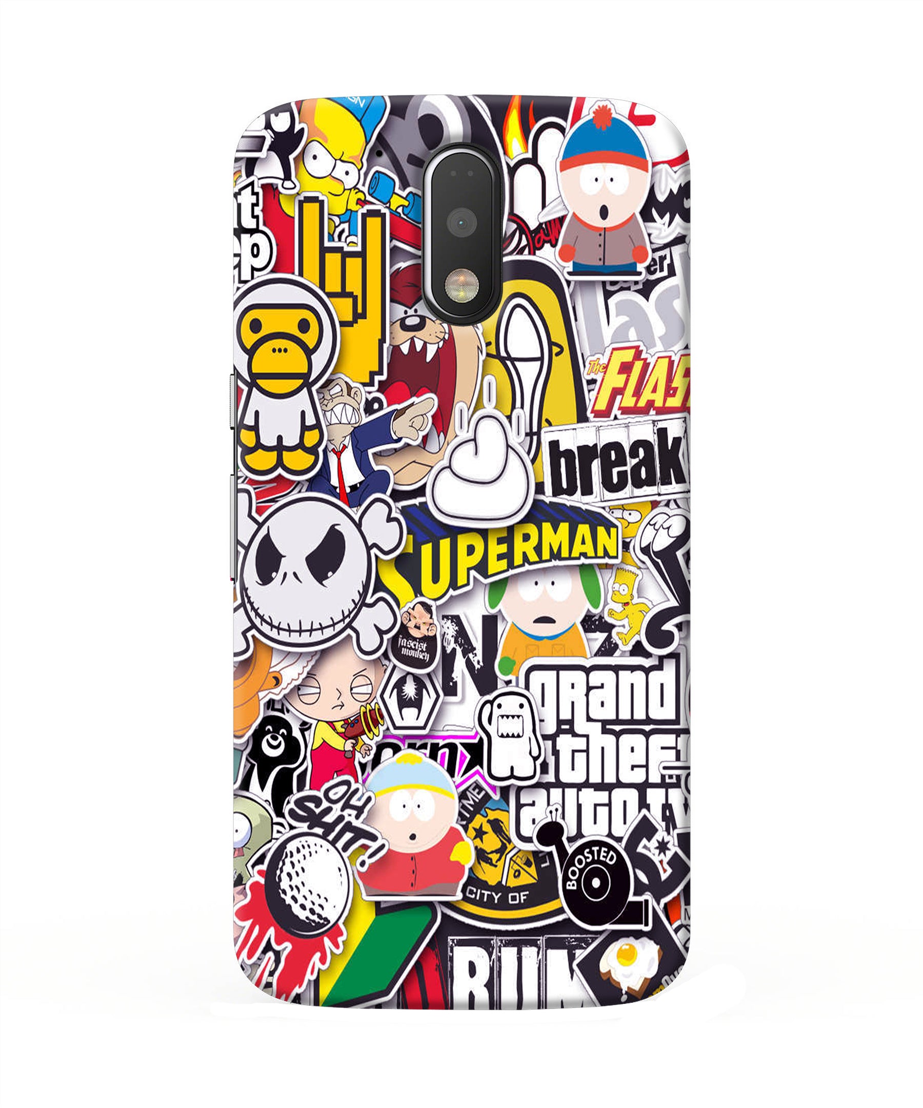 Sticker Bomb Moto G4/G4 plus Back Cover