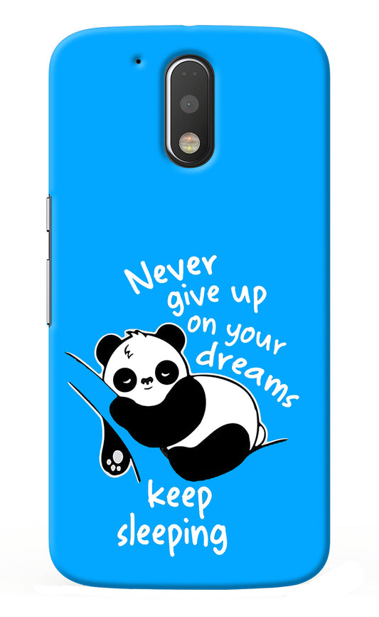 Keep Sleeping Moto G4/G4 plus Back Cover