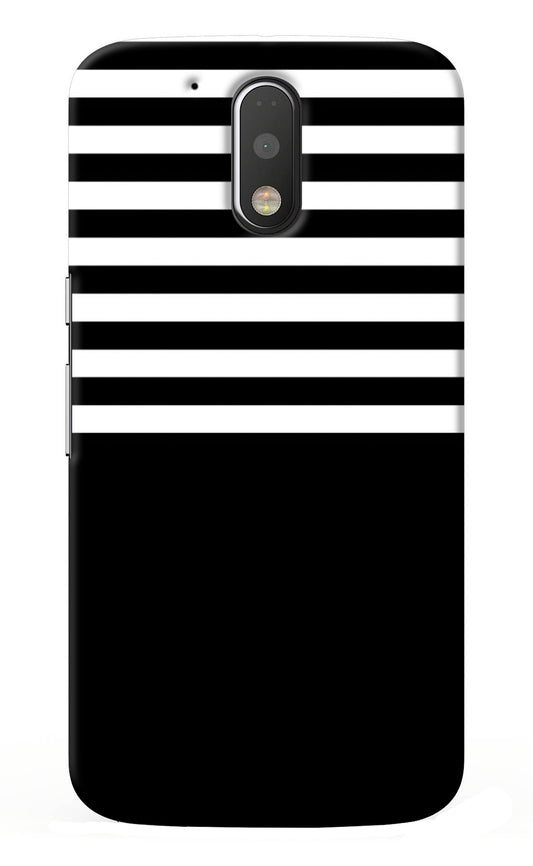 Black and White Print Moto G4/G4 plus Back Cover