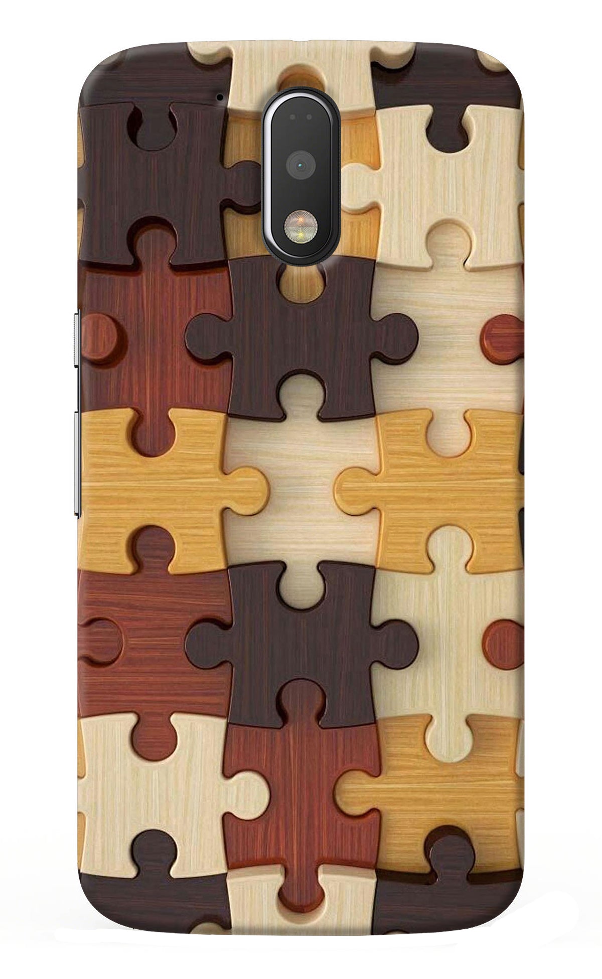 Wooden Puzzle Moto G4/G4 plus Back Cover