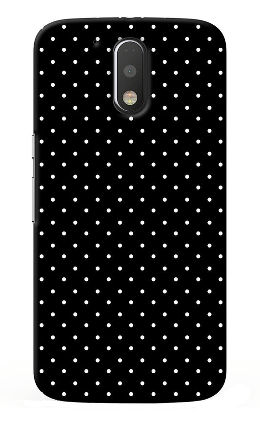 White Dots Moto G4/G4 plus Back Cover