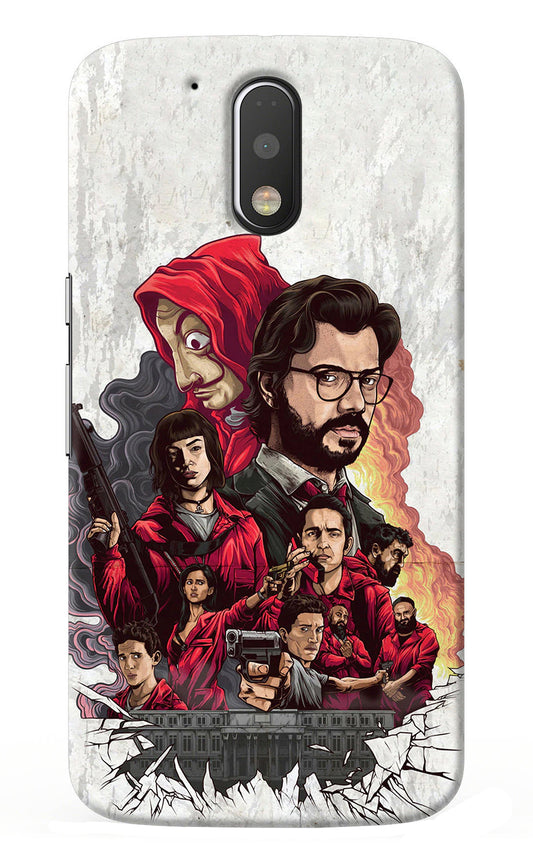 Money Heist Artwork Moto G4/G4 plus Back Cover