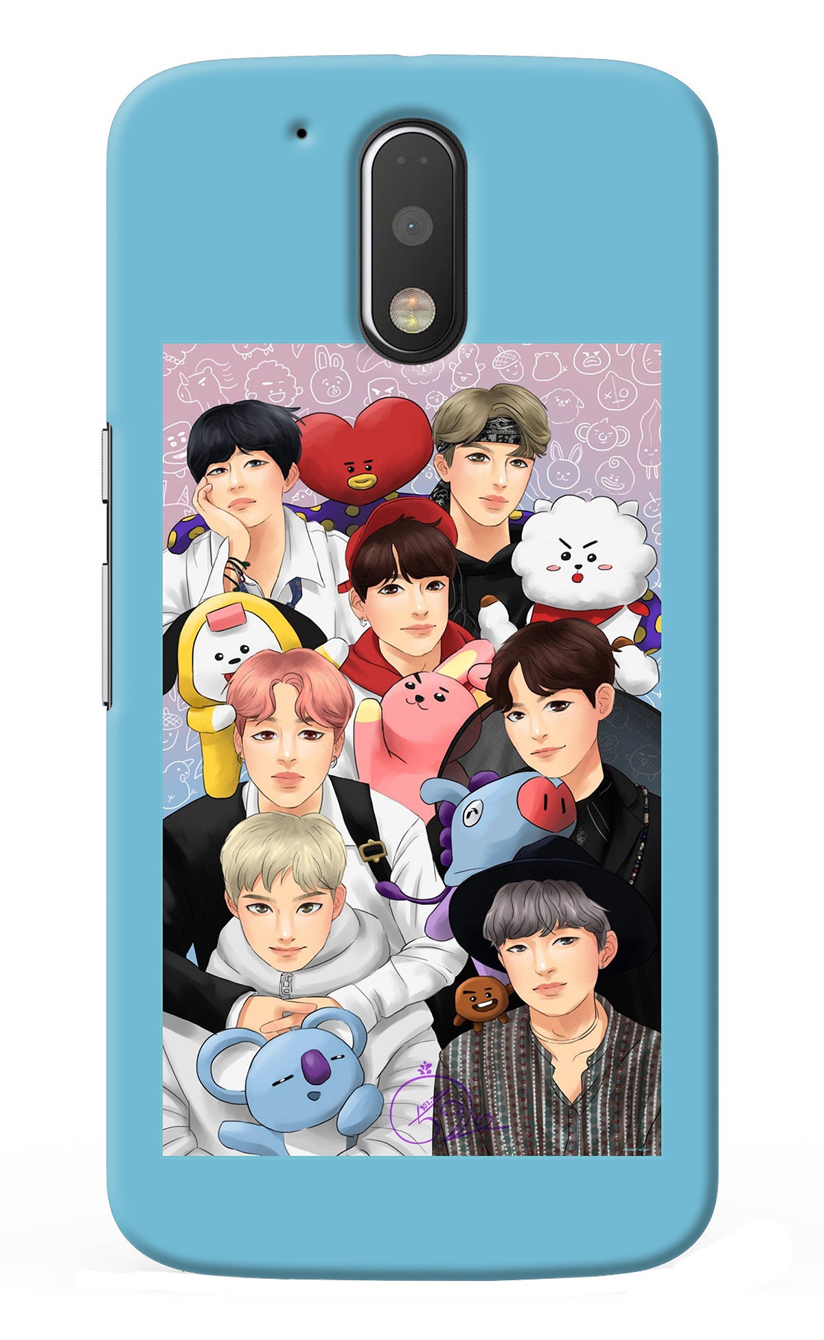 BTS with animals Moto G4/G4 plus Back Cover