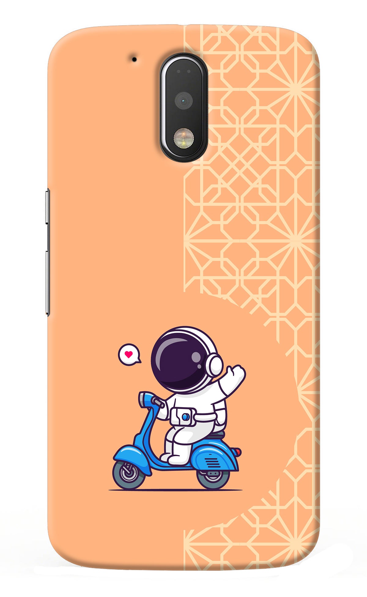 Cute Astronaut Riding Moto G4/G4 plus Back Cover