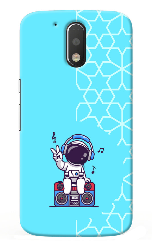Cute Astronaut Chilling Moto G4/G4 plus Back Cover