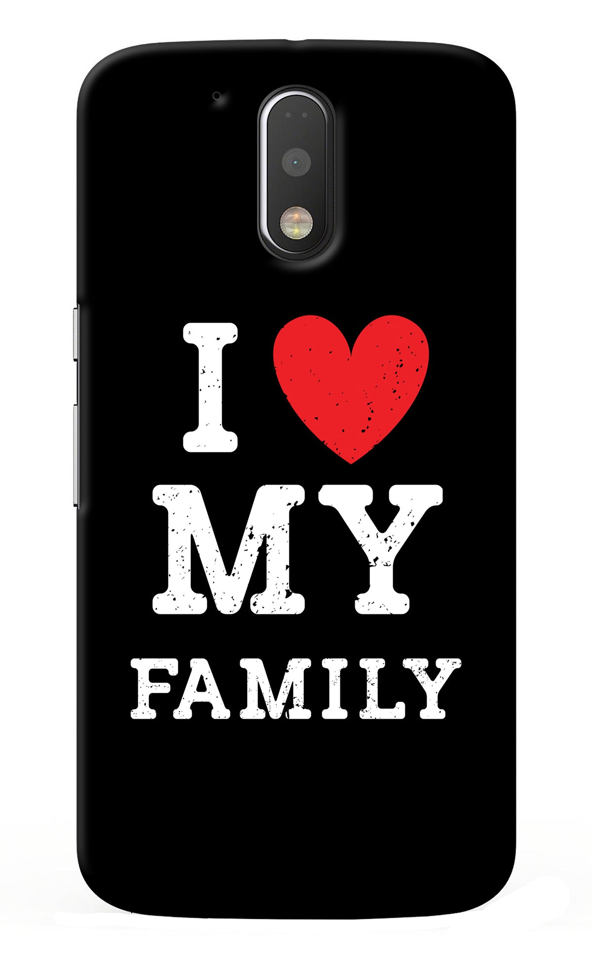 I Love My Family Moto G4/G4 plus Back Cover