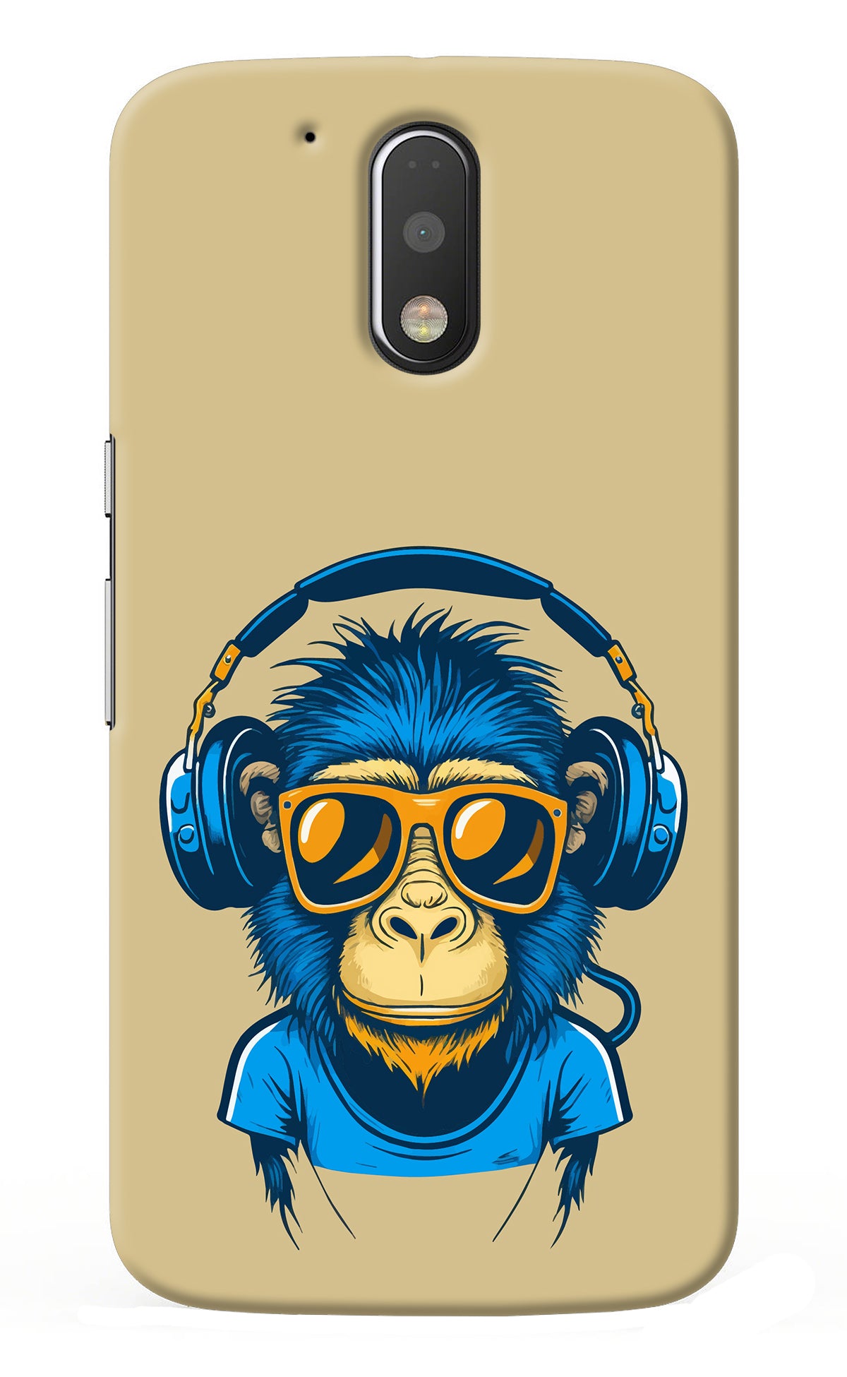 Monkey Headphone Moto G4/G4 plus Back Cover