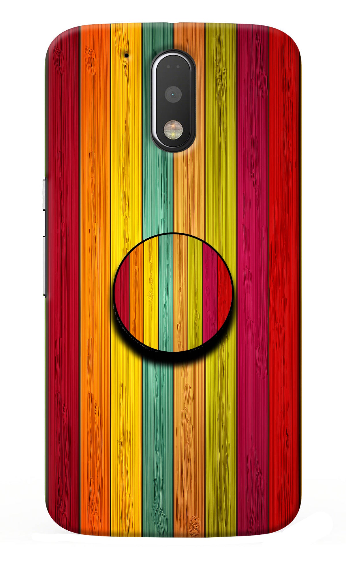 Multicolor Wooden Moto G4/G4 plus Pop Case