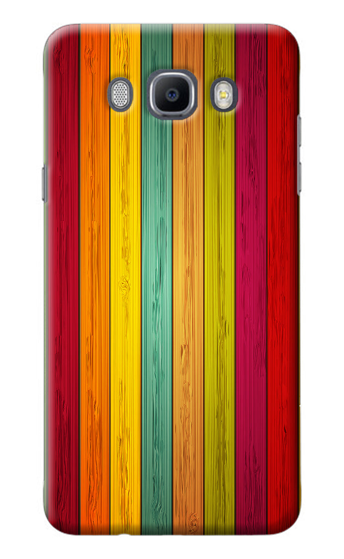 Multicolor Wooden Samsung J7 2016 Back Cover